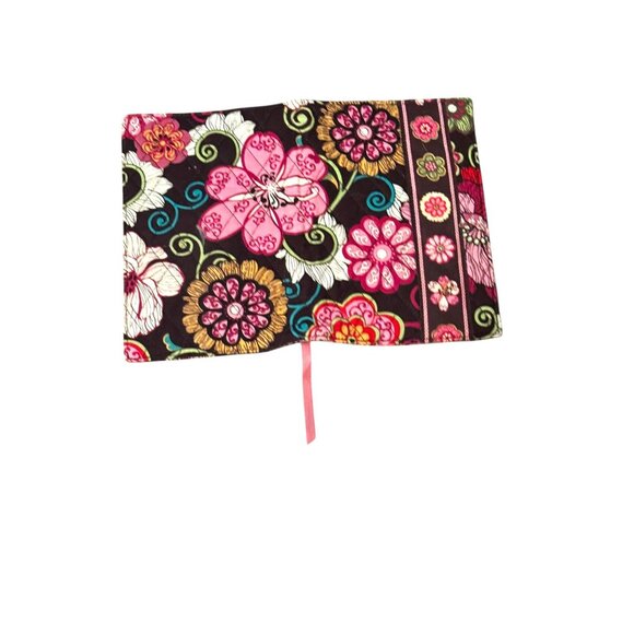 Vera Bradley Paperback Cover Mod Floral Pink Cotton Book Protector - Picture 7 of 8